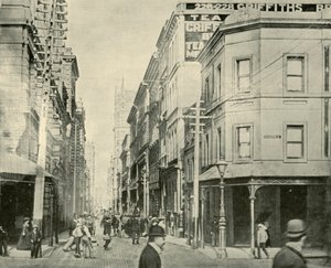 Flinders Lane, Melbourne, 1901 door Unbekannt