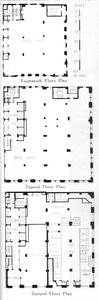 Plattegronden, Johns-Manville Building, New York City, 1924