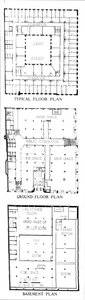 Plattegronden, het SW Straus & Co Gebouw, Chicago, Illinois door Unbekannt