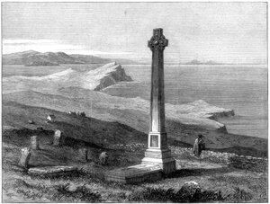 Flora Macdonalds monument, Kilmuir, Isle of Skye, Schotland, 1872