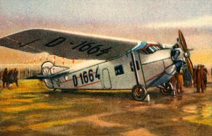 Focke-Wulf A28 Habicht vliegtuig, 1920s, 1932 door Unbekannt