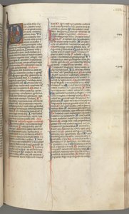 Fol. 233r, Psalm 109, gehistorieerde initiaal D, God de Vader en Zoon..., ca. 1275-1300 door Unbekannt