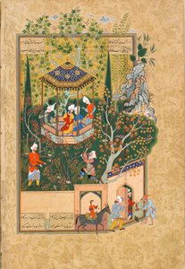 Folio uit Haft Awrang Zeven Tronen, door Jami, 1550s door Unbekannt