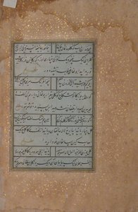 Folio uit een manuscript van Mir Ali Shir Nava