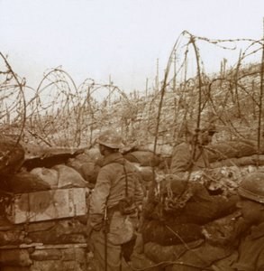 Fosse Froide loopgraaf, Champagne, Noord-Frankrijk, ca. 1914-1918