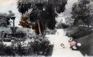 Fontein in een openbaar park, Hong Kong, 20e eeuw