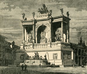 Fontein van Alexander Severus, Rome, 1890 door Unbekannt