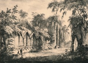 Fountains Abbey, Yorkshire, 1823 door Unbekannt