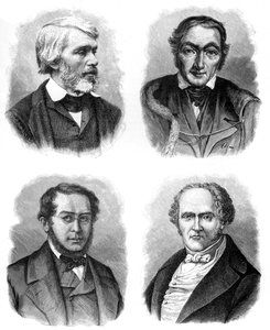 Vier sociale theoretici: Carlyle, Owen, Fourier en Proudhon, 1903 door Unbekannt
