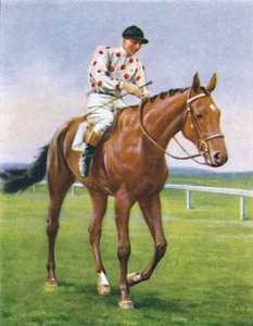 Foxbrough II, Jockey: P. Beasley, 1939 door Unbekannt