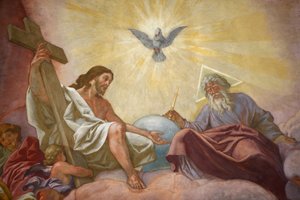 Franciscaner Kerk van Wenen Jezus, God en de heilige geest, Wenen, Oostenrijk door Unbekannt