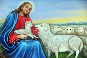 Franciscaner missionarissen van Maria kerk. Jezus, de goede herder. Ho Chi Minhstad. Vietnam door Unbekannt