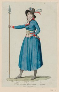 Francoises devenues libres. De vrouwenmars naar Versailles, 5 oktober 1789, 1789 door Unbekannt