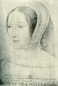 Françoise de Foix, Gravin van Châteaubriant, begin 16e eeuw, 1907 door Unbekannt
