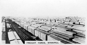 Goederenwerven, Winnipeg, Manitoba, Canada, ca. 1920 door Unbekannt