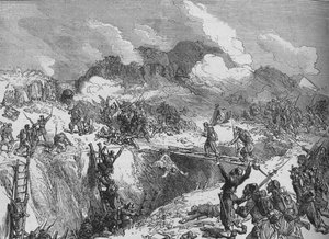 Franse aanval op de Malakhoff, c1880 door Unbekannt
