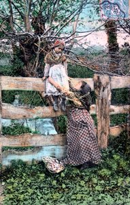 Franse ansichtkaart, ca. 1900 door Unbekannt