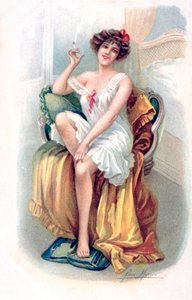 Franse Ansichtkaart, ca. 1900