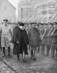 Franse president Raymond Poincaré en koning George V, december 1914 door Unbekannt