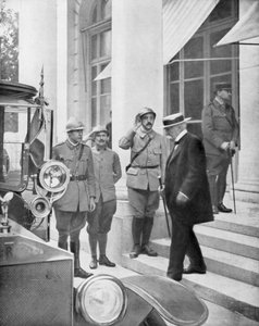 Franse premier Georges Clemenceau in Versailles, Frankrijk 3 juni 1918 door Unbekannt