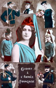 Franse WWI ansichtkaart, 1914-1918 door Unbekannt