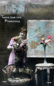 Franse WWI-ansichtkaart, 1914-1918