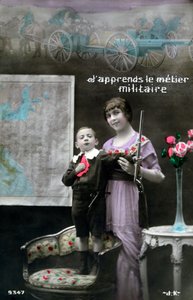 Franse WWI-ansichtkaart, 1914-1918