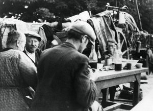 Franse en Belgische vluchtelingen, Rambouillet, Frankrijk, 16 juli 1940