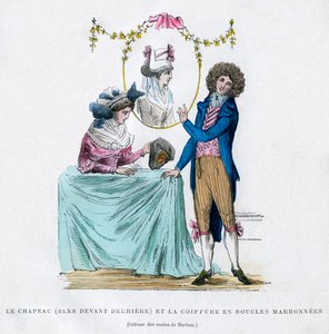 Franse mode en kapsel, begin 19e eeuw 1882-1884 door Unbekannt