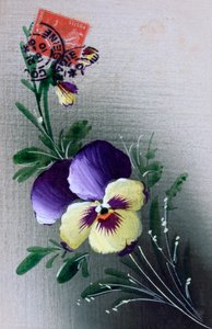 Franse bloemenkaart, ca. 1900