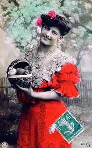 Franse ansichtkaart, ca. 1900