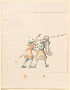 Freydal, Het Boek van Toernooien en Toernooien van Keizer Maximiliaan I: Gevechten...Plaat 150, ca. 1515 door Unbekannt