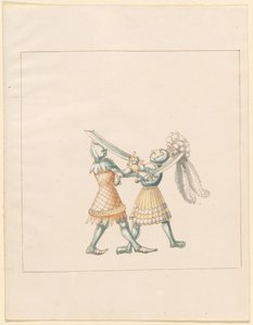 Freydal, Het boek van steekspelen en toernooien van keizer Maximiliaan I: Gevechten...Plaat 154, ca. 1515 door Unbekannt