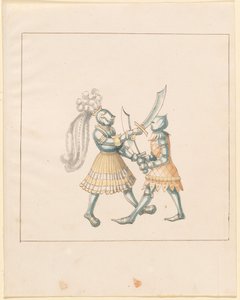 Freydal, Het Boek van Toernooien en Toernooien van Keizer Maximiliaan I: Gevechten...Plaats 153, c1515