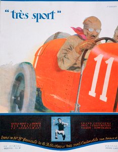 Voorpagina illustratie van het tijdschrift Tres Sport, juli 1922