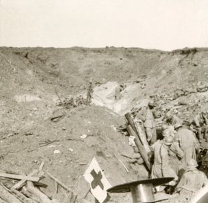 Frontlinie, Sailly-Saillisel, Noord-Frankrijk, c1914-c1918