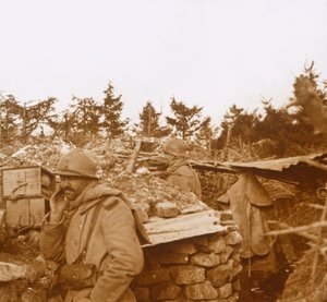 Frontlinie, Verdun, Noord-Frankrijk, 1916