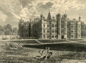Voorzijde van Burghley House, 1898 door Unbekannt