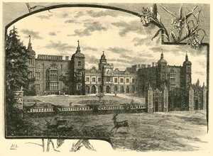 Voorkant van Hatfield House door Unbekannt