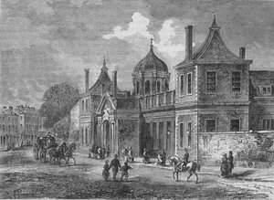 Voorkant van Montagu House, Great Russell Street, Bloomsbury, Londen, 1830-1878 door Unbekannt