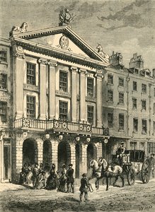 Voorzijde van het oude Drury Lane Theatre door Unbekannt