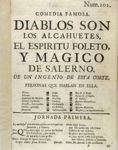 Frontispice van "Diablos son los alcahuetes, el espiritu foleto, y magico de Salerno"