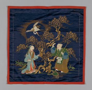 Fukusa geschenkhoes, Japan, late Edo-periode 1789-1868 Meiji-periode 1868-1912 door Unbekannt