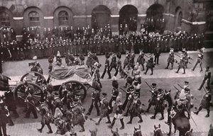 Begrafenisstoet van koning Edward VII, Whitehall, Londen, 20 mei 1910 door Unbekannt
