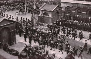 Begrafenisstoet van koning Edward VII, Whitehall, Londen, 20 mei 1910 door Unbekannt