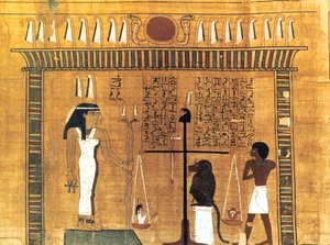 Begrafenispapyrus, Oud-Egyptisch, 18e dynastie, 1550-1293 v.Chr. door Unbekannt