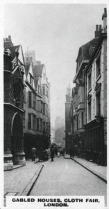 Gevelhuizen, Cloth Fair, Londen door Unbekannt