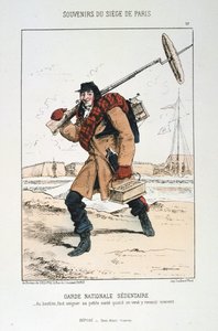Garde Nationale Sedentaire, Beleg van Parijs, 1870-1871 door Unbekannt