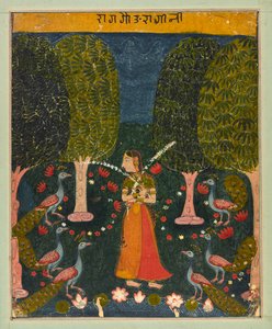 Gauri Ragini, folio uit een Ragamala door Unbekannt