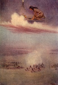 Naar beneden kijkend zag ze het kamp van de Blackfeet, 1914